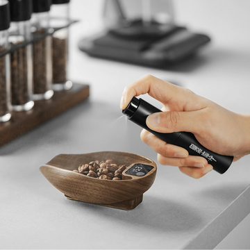 Wooden Coffee Scale with 0.1g Precision Display