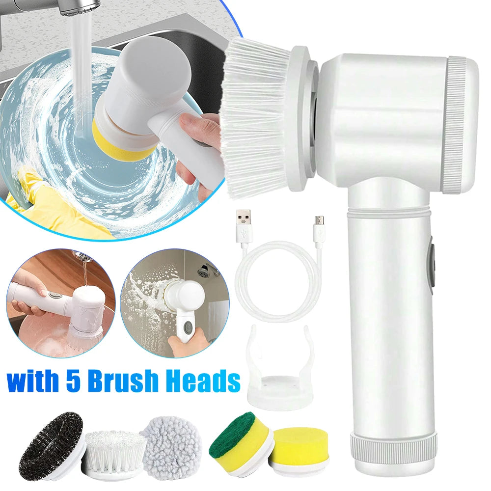 USB Rechargeable Electric Spin Scrubber